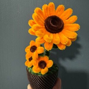 Handmade Sunflower pot